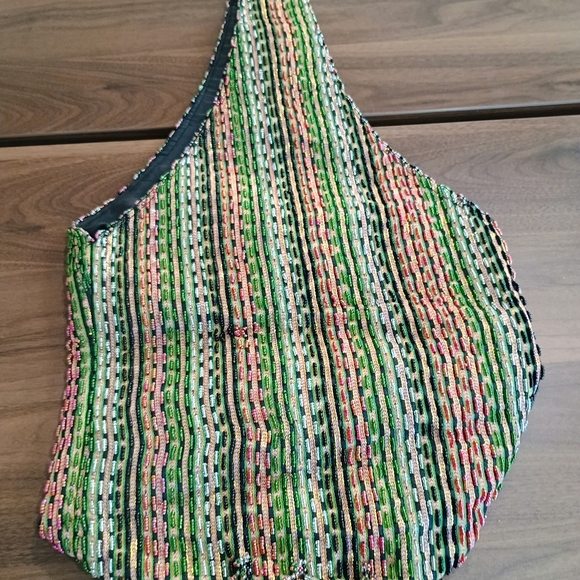 Multicolor Beaded Women's Bag - Picture 3 of 5
